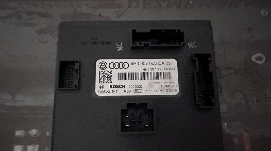 BCM  4H0907063DA / 4H0907063AA Audi A6 C7 Sedan (4G2, 4GC) 1.8 TFSI 190 cai