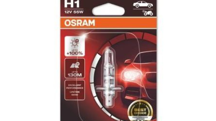 Bec 12v h1 55 w night breaker silver +100% blister 1 buc osram UNIVERSAL Universal #6 64150NBS-01B