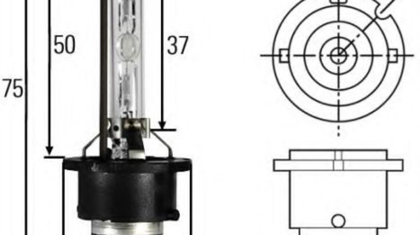 Bec, far de lucru AUDI A3 (8P1) (2003 - 2012) HELLA 8GS 007 949-261 piesa NOUA