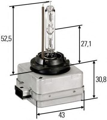 Bec, far de lucru SAAB 9-3 Combi (YS3F) (2005 - 2016) HELLA 8GS 009 028-111 piesa NOUA