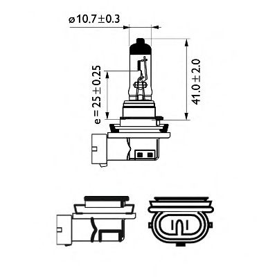 Bec, far faza lunga AUDI A1 Sportback (8XA, 8XF, 8XK) (2011 - 2016) PHILIPS 12362PRB1 piesa NOUA