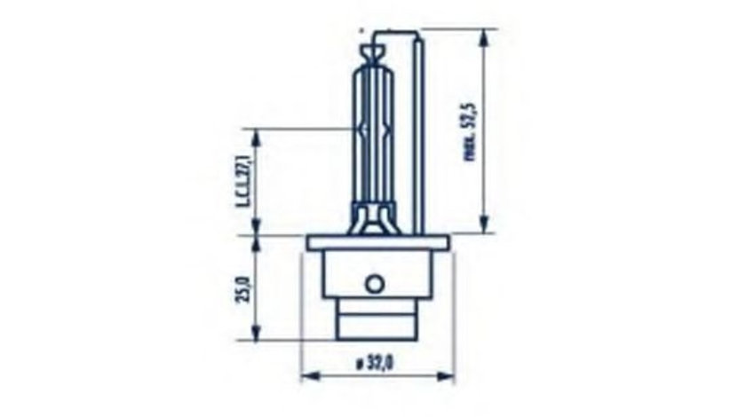 Bec, far faza lunga AUDI A4 (8D2, B5) (1994 - 2001) NARVA 84002 piesa NOUA