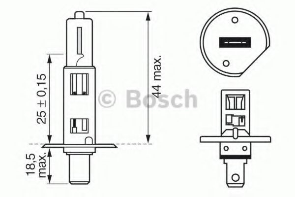 Bec, far faza lunga AUDI A6 (4B2, C5) (1997 - 2005) BOSCH 1 987 302 013 piesa NOUA