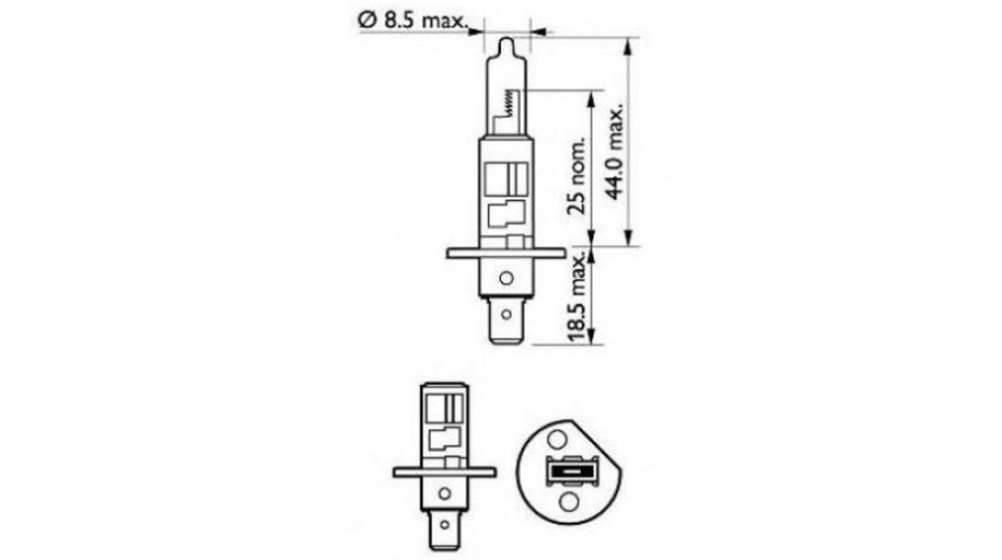 Bec far faza lunga Audi AUDI 200 Avant (44, 44Q) 1983-1991 #2 12258PRC1