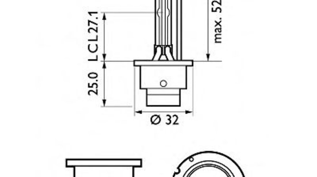 Bec, far faza lunga AUDI TT Roadster (8N9) (1999 - 2006) PHILIPS 85122SYC1 piesa NOUA