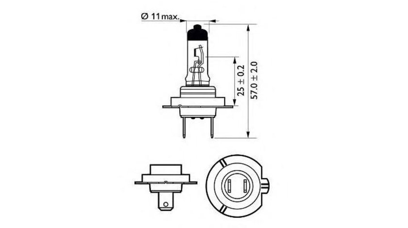 Bec far faza lunga BMW 5 Touring (E39) 1997-2004 #2 12972LLECOC1