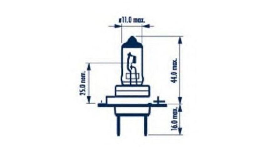 Bec, far faza lunga BMW Seria 3 (E46) (1998 - 2005) NARVA 48329 piesa NOUA