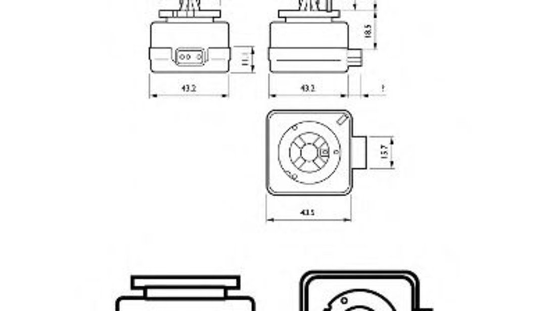 Bec, far faza lunga BMW Seria 3 (E90) (2005 - 2011) PHILIPS 85415VIC1 piesa NOUA