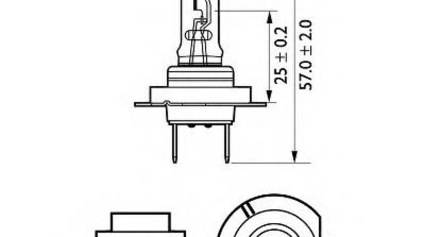 Bec, far faza lunga BMW Seria 5 (E39) (1995 - 2003) PHILIPS 12972VPB1 piesa NOUA