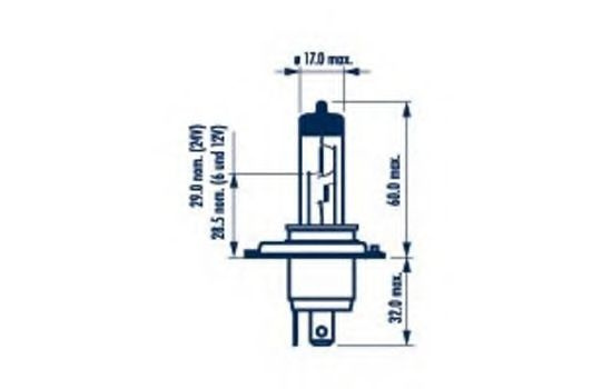 Bec, far faza lunga CITROEN C2 (JM) (2003 - 2016) NARVA 48861 piesa NOUA