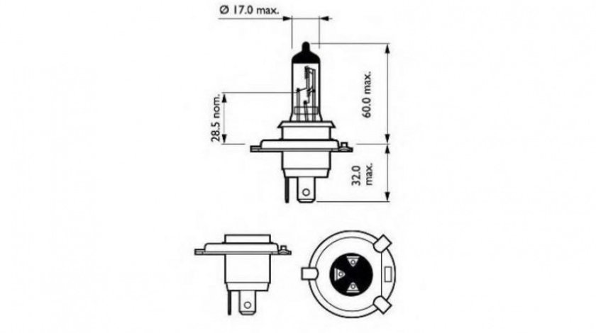 Bec far faza lunga Daihatsu APPLAUSE Mk II (A101) 1997-2000 #2 12342LLECOC1