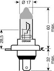 Bec, far faza lunga FIAT ALBEA (178) (1996 - 2009) OSRAM 64193ULT-01B piesa NOUA