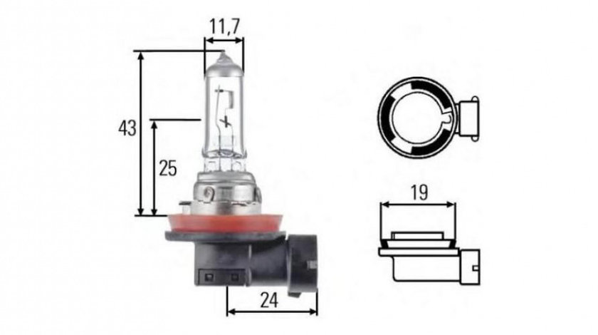 Bec far faza lunga Ford TRANSIT CUSTOM bus 2012-2016 #3 008358121