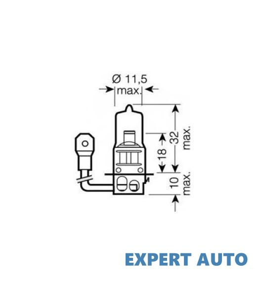 Bec far faza lunga Lancia ZETA (220) 1995-2002 #3 6415101B