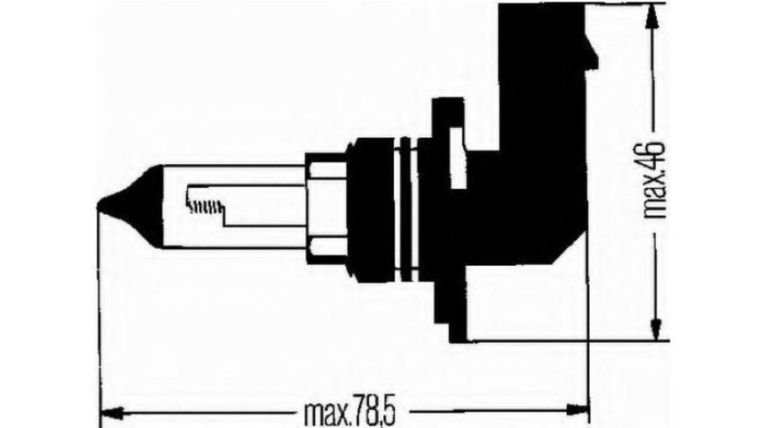 Bec far faza lunga Toyota COROLLA (ZZE12_, NDE12_, ZDE12_) 2001-2007 #3 005636121