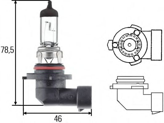 Bec, far faza lunga VW GOLF V Variant (1K5) (2007 - 2009) HELLA 8GH 005 636-121 piesa NOUA