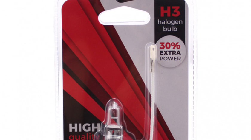 Bec halogen H3 55W, +30% intensitate - CARGUARD BHA002