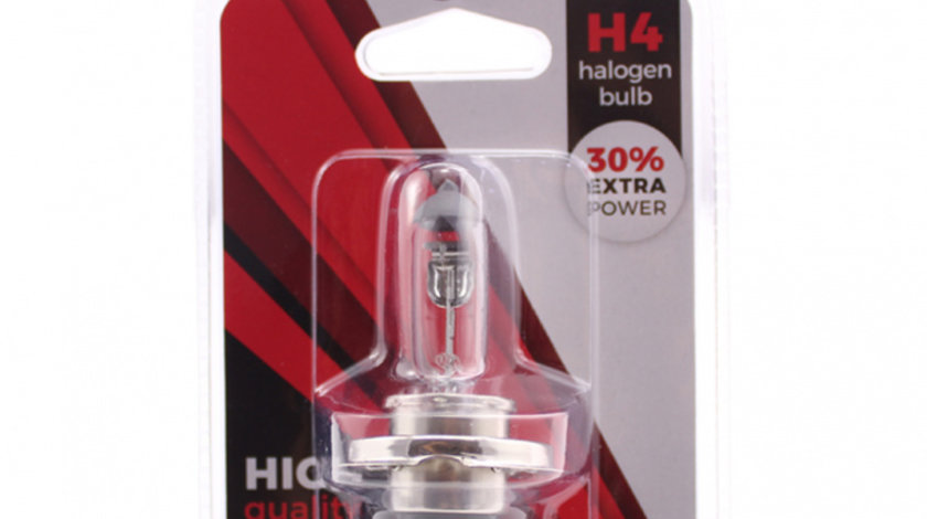Bec halogen H4, 55W, +30% intensitate - CARGUARD BHA003