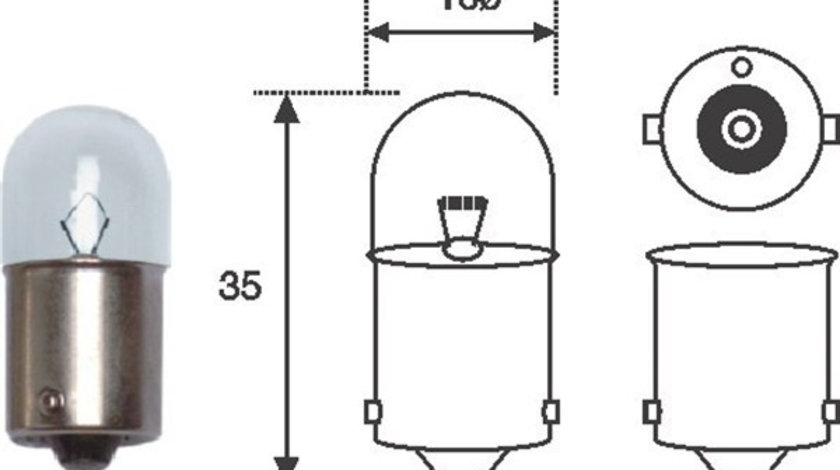 Bec incandescent (004008100000 MAGNETI MARELLI)