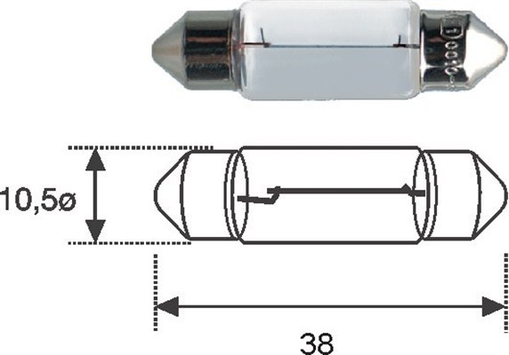 Bec incandescent (009418100000 MAGNETI MARELLI)