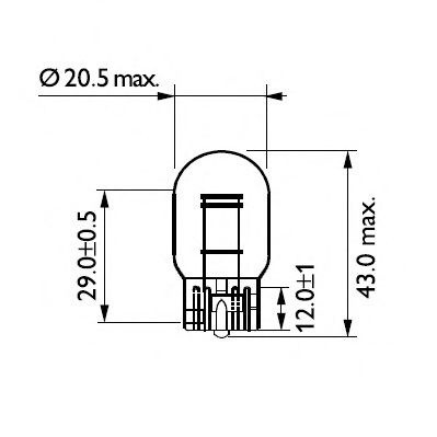 Bec, lampa frana / lampa spate CITROEN C-ELYSEE (2012 - 2016) PHILIPS 12066B2 piesa NOUA