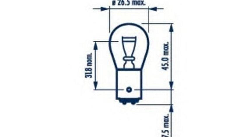 Bec, lampa frana / lampa spate MERCEDES E-CLASS (W210) (1995 - 2003) NARVA 17881 piesa NOUA