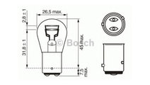 Bec lampa frana / lampa spate Volkswagen VW CADDY ...