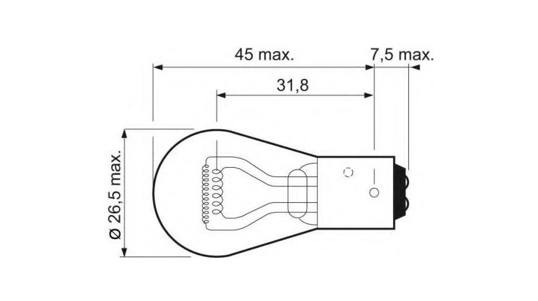 Bec lampa frana / lampa spate Volvo XC90 I 2002-2016 #3 008529100000