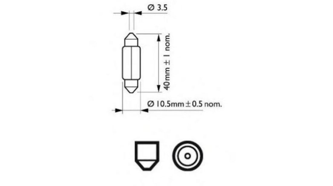 Bec lampa numar Fiat DOBLO Cargo (223) 2000-2016 #2 12864CP