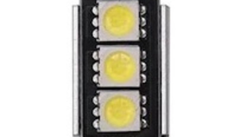 Bec Led Sofit C5W, 3 SMD, 36mm, 12V, Canbus, Pentru Plafoniere, Portbagaj, Lumina Alb 6000K KRU156