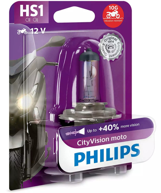 Bec Moto Philips HS1 12V 35/35W PX43t City Vision Moto 12636CTVBW