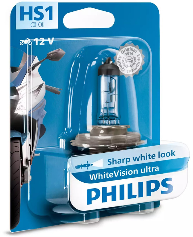 Bec Moto Philips HS1 12V 35/35W PX43t White Vision Ultra Moto 12636WVUBW