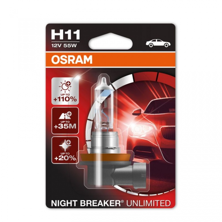 Bec Osram H11 12V 55W Night Breaker Unlimited 64211NBU-01B