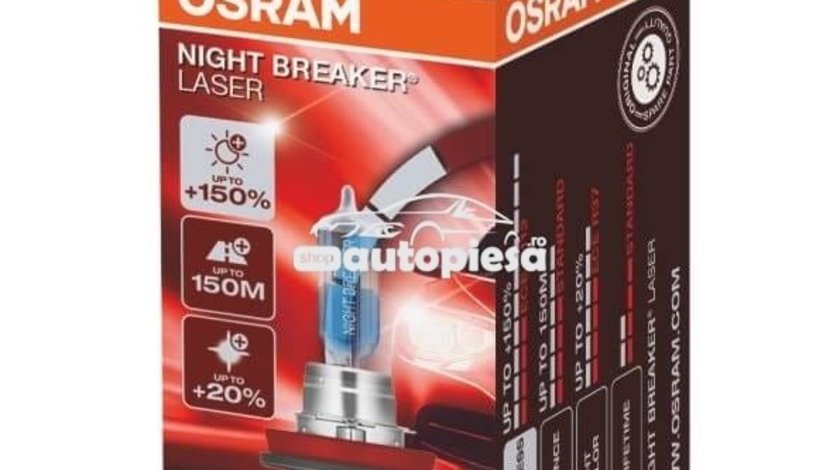 Bec Osram H11 Night Breaker Laser Next Gen (+150% lumina) 12V 55W 64211NL piesa NOUA