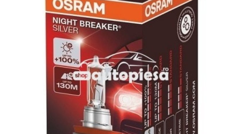 Bec Osram H11 Night Breaker Silver (+100% lumina) 12V 55W 64211NBS piesa NOUA