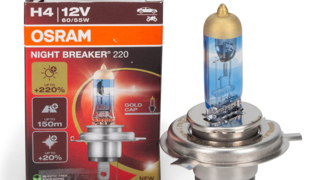 Bec Osram H4 12V 60/55W Night Breaker +220% 64193NB220