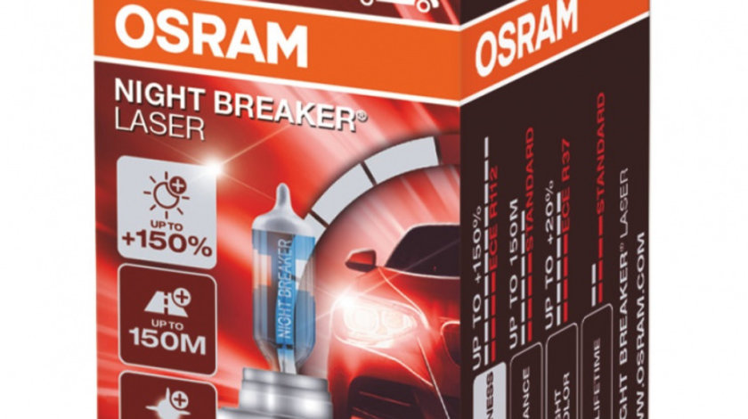 Bec Osram H7 12V 55W Night Breaker Laser Next Gen +150% Up To 150M 64210NL