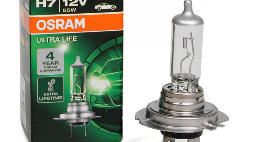 Bec Osram H7 12V 55W PX26d Ultra Life 64210ULT