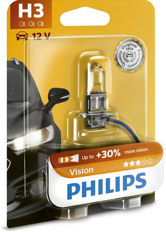 Bec Philips H3 12V 55W Vision Blister 12336PRB1