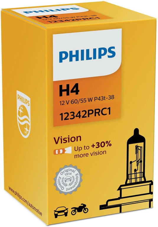 Bec Philips H4 12V 60/55W P43T Vision Cutie 12342PRC1