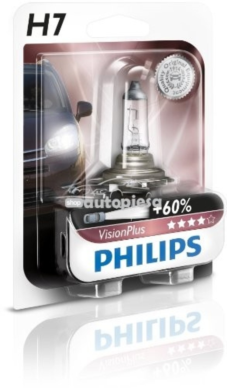 Bec Philips H7 Vision Plus 12V 55W 12972VPB1 piesa NOUA