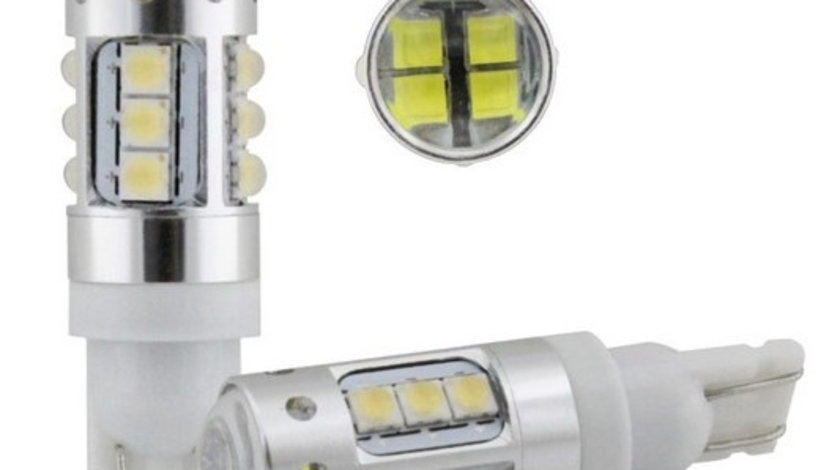 ​Bec Pozitie T10 16SMD Epistar 2525 80W 12V Lumina Alba 090817-12