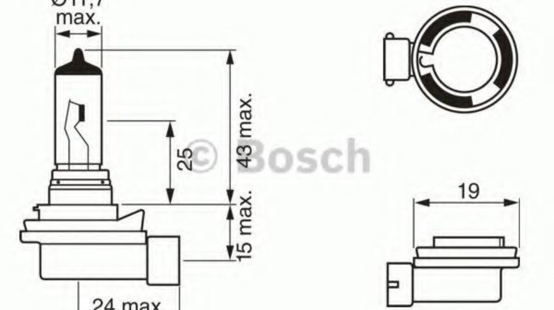 Bec, proiector ceata SKODA OCTAVIA II (1Z3) (2004 - 2013) BOSCH 1 987 302  081 piesa NOUA #62166485