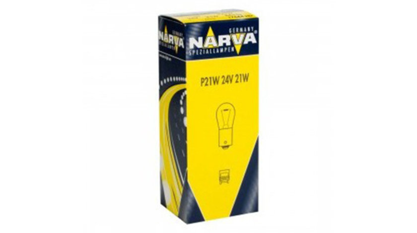 BEC SEMNALIZARE 24V P21W SET 10 BUC NARVA 17643 NARVA