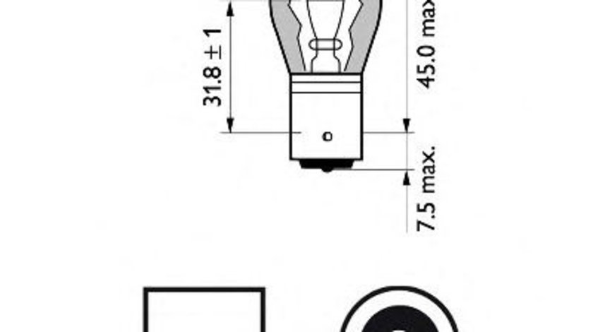 Bec, semnalizator AUDI A3 (8L1) (1996 - 2003) PHILIPS 12496SVB2 piesa NOUA