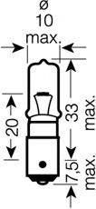 Bec, semnalizator BMW Seria 7 (E65, E66, E67) (2001 - 2009) OSRAM 64136 piesa NOUA