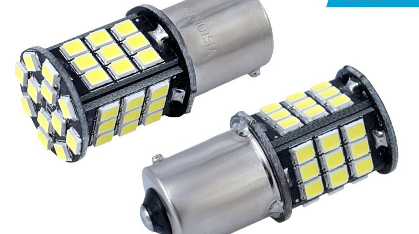 Bec Vision P21w Ba15s 12v 48x 5630 Smd Led, Canbus, Alb, 2 Buc 58954