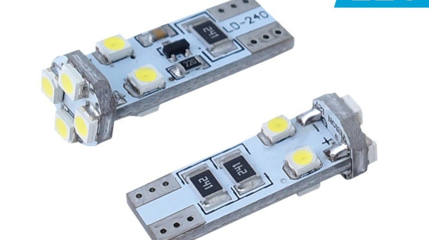 Bec Vision W5w (t10) 12v 8x 3528 Smd Led, Canbus, Alb, 1 Buc 58300