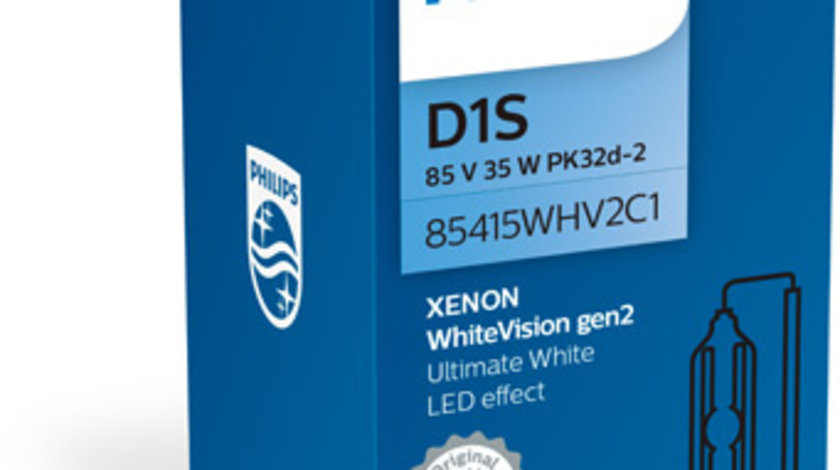 Bec Xenon 85v D1s 35w White Vision Philips 85415WHV2C1