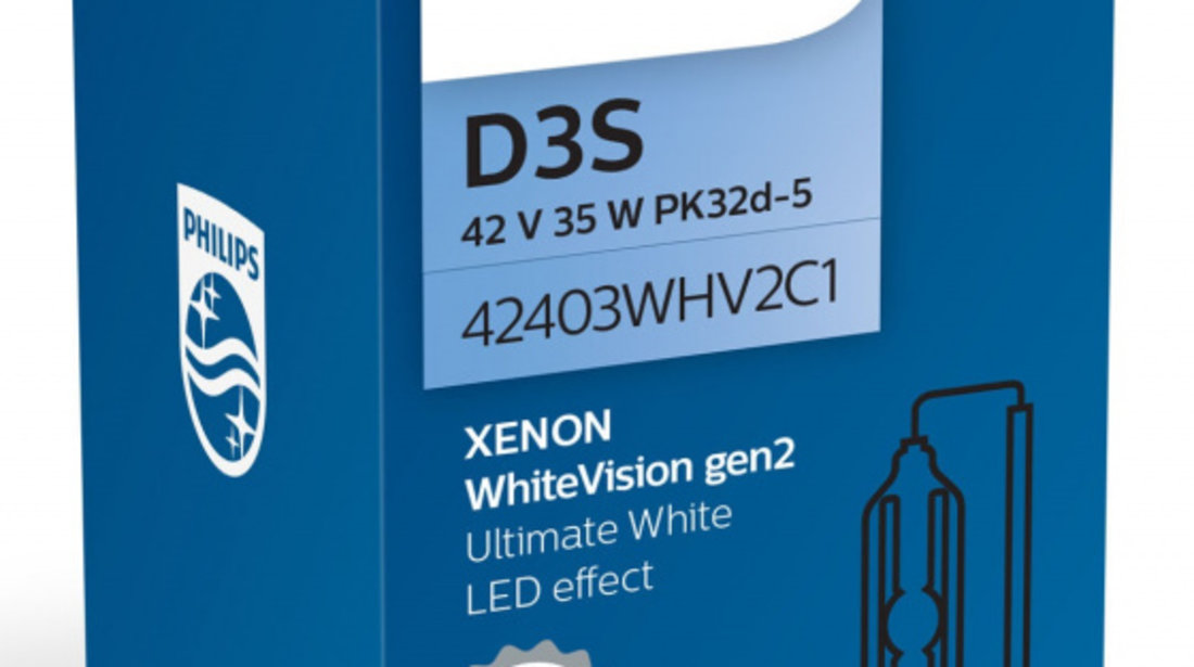 Bec Xenon Philips D3S 35W 42V PK32d-5 WhiteVision Gen2 42403WHV2C1 #72903748